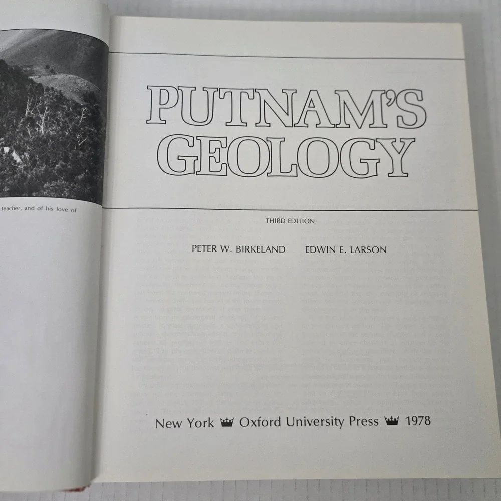 Vintage 1978 Putnams Geology 3rd Ed Birkeland Larson Textbook Hardcover OUP